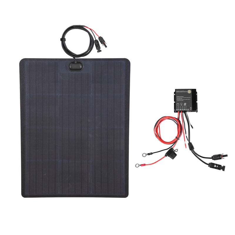 Load image into Gallery viewer, Chevrolet Silverado 1500 Z71 Trail Boss (2019-2022) Lensun 60W Hood Flexible Solar Panel