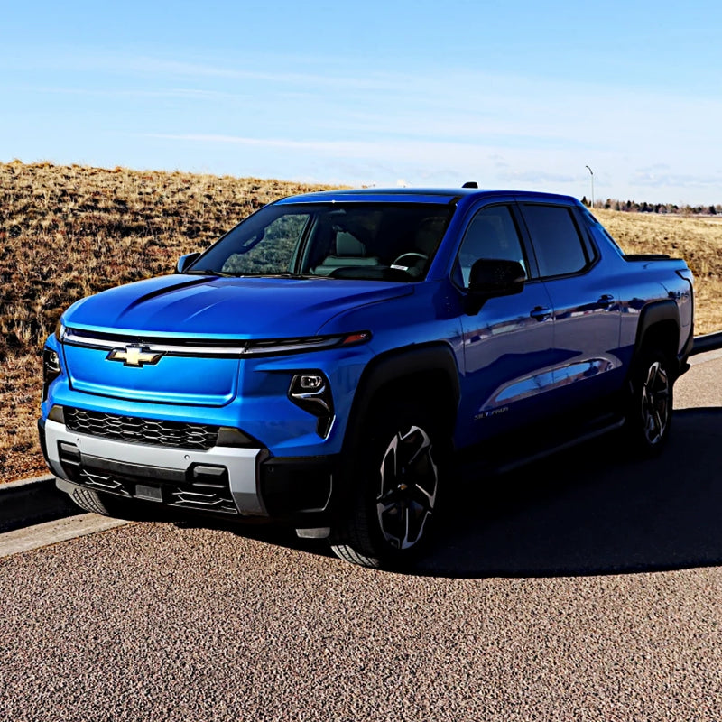 Load image into Gallery viewer, Chevrolet_Silverado_EV_truck_Lensun_60W_Hood_Solar_Panel