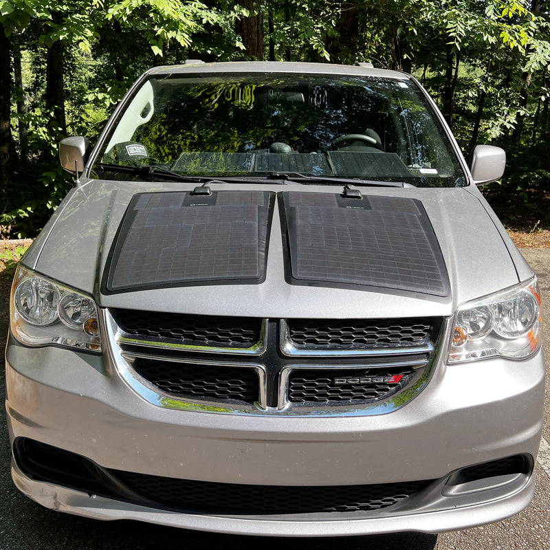 Load image into Gallery viewer, Dodge Grand Caravan 4th Gen (2008-2020) Lensun 100W Hood Flexible Solar Panel