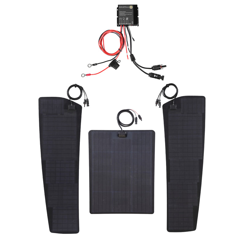 تحميل الصورة إلى عارض المعرض، Dodge Ram 1500 4th Gen (2009-2018) Lensun 130W Hood Flexible Solar Panel