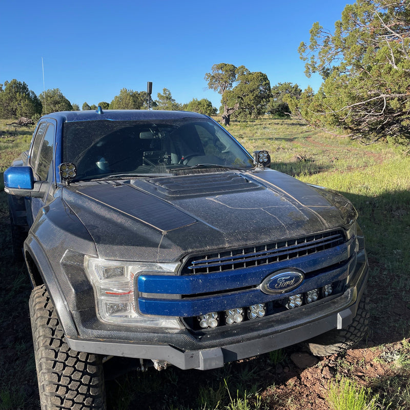 تحميل الصورة إلى عارض المعرض، لوحة شمسية مرنة Lensun 70W لغطاء/غطاء محرك Ford F-150 Raptor (2017-2020)