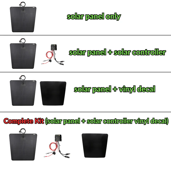 Load image into Gallery viewer, Ford-F-150-Platinum-Lensun-100W-Hood-Bonnet-Solar-Panel-1