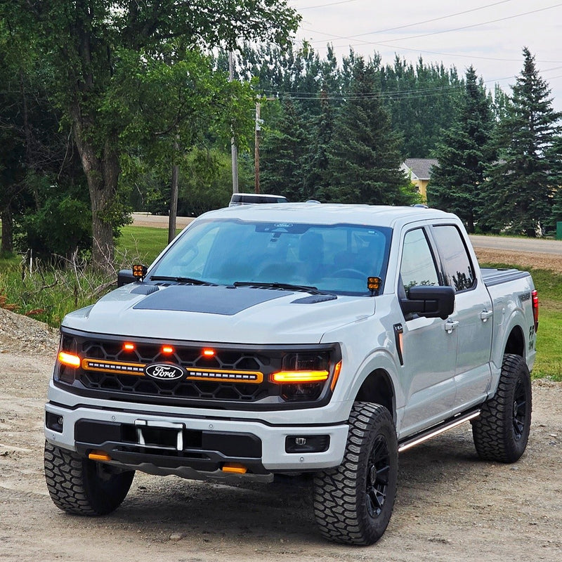 Load image into Gallery viewer, Ford-F-150-Tremor-Lensun-100W-Hood-Solar-Panel-2