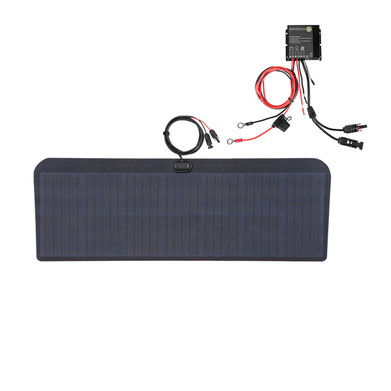 Load image into Gallery viewer, Ford Econoline E250 Van Lensun 75W Hood Flexible Solar Panel