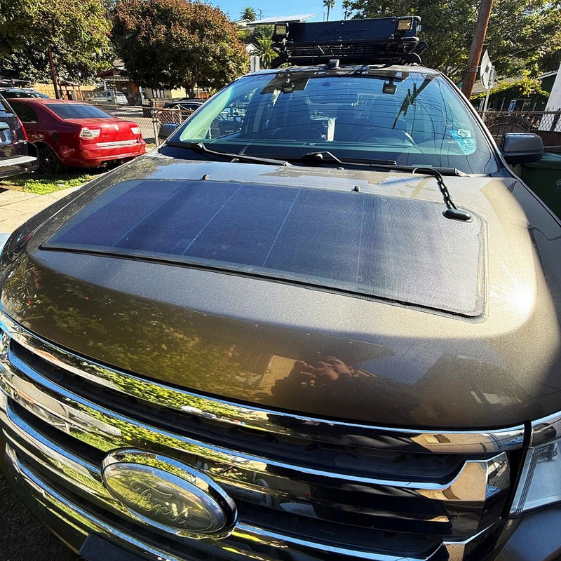 تحميل الصورة إلى عارض المعرض، Ford_Edge_Lensun_80W_Hood_Solar_Panel