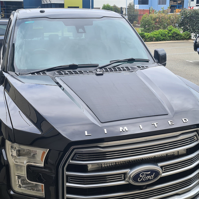 Load image into Gallery viewer, Ford F-150 (2015-2020) Lensun 90W Hood/Bonnet Flexible Solar Panel