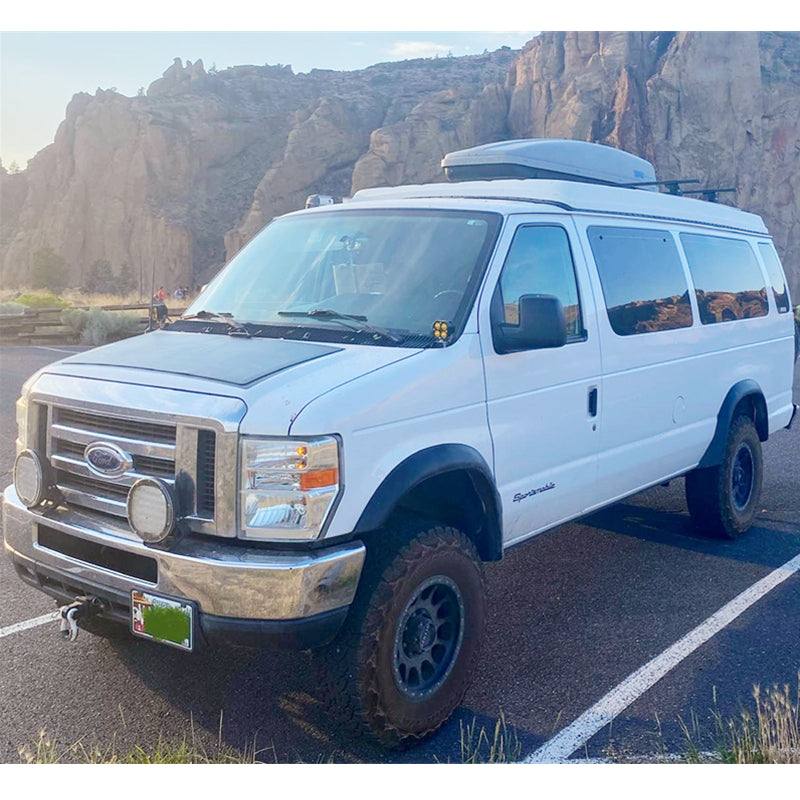 Load image into Gallery viewer, Ford Sportsmobile E350 Van Lensun 105W 12V Hood Flexible Solar Panel