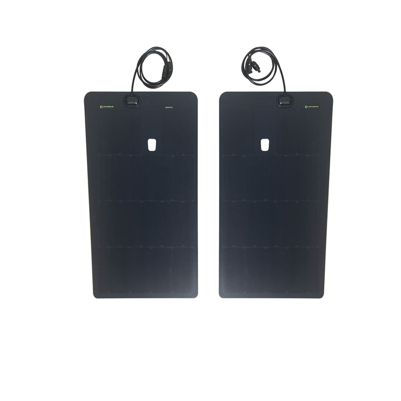 Load image into Gallery viewer, Ford_Super_Duty_F250_Lensun_130W_Hood_Solar_Panel_1