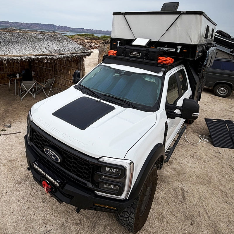 تحميل الصورة إلى عارض المعرض، Ford_Super_Duty_F250_Lensun_98W_Hood_Solar_Panel_6