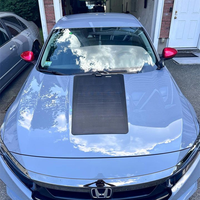 تحميل الصورة إلى عارض المعرض، Honda Accord 10th Gen Lensun 65W Hood Bonnet Flexible Solar Panel