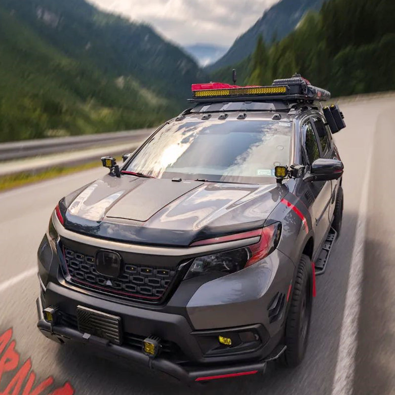 Load image into Gallery viewer, Honda Ridgeline 2nd Gen (2017-2020) Lensun 45W 12V Hood Flexible Solar Panel-1