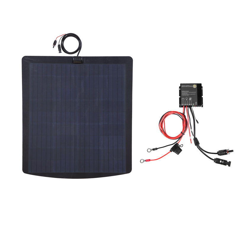 Load image into Gallery viewer, Hummer H3 LensunSolar 105W 12V Hood Flexible Solar Panel-4