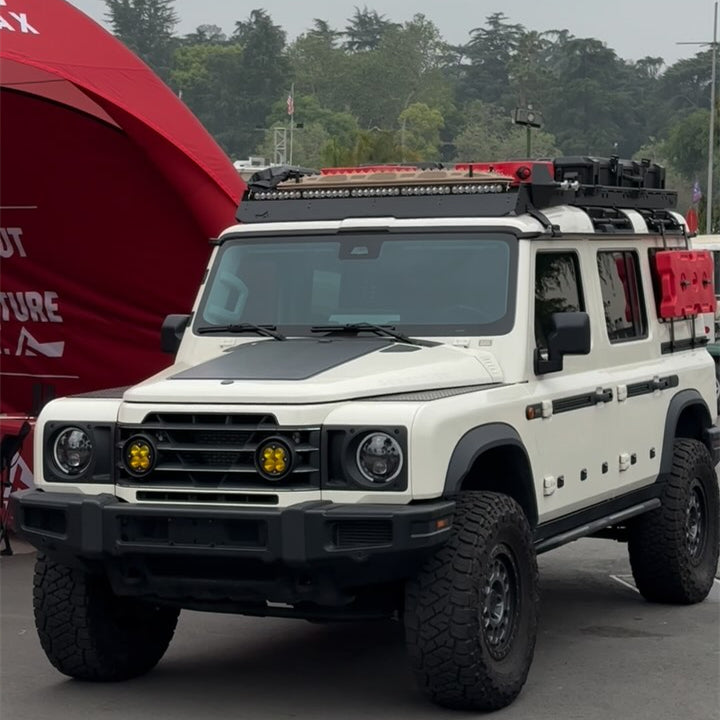 Load image into Gallery viewer, Ineos Grenadier Lensun 90W Hood/Bonnet Flexible Solar Panel