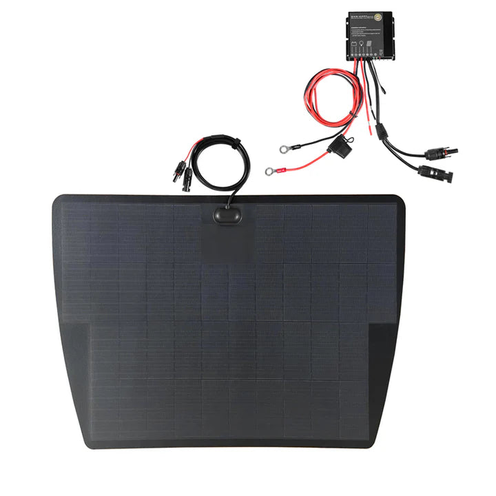 Load image into Gallery viewer, Isuzu-D-Max-Lensun-100W-Bonnet-Flexible-Solar-Panel-2