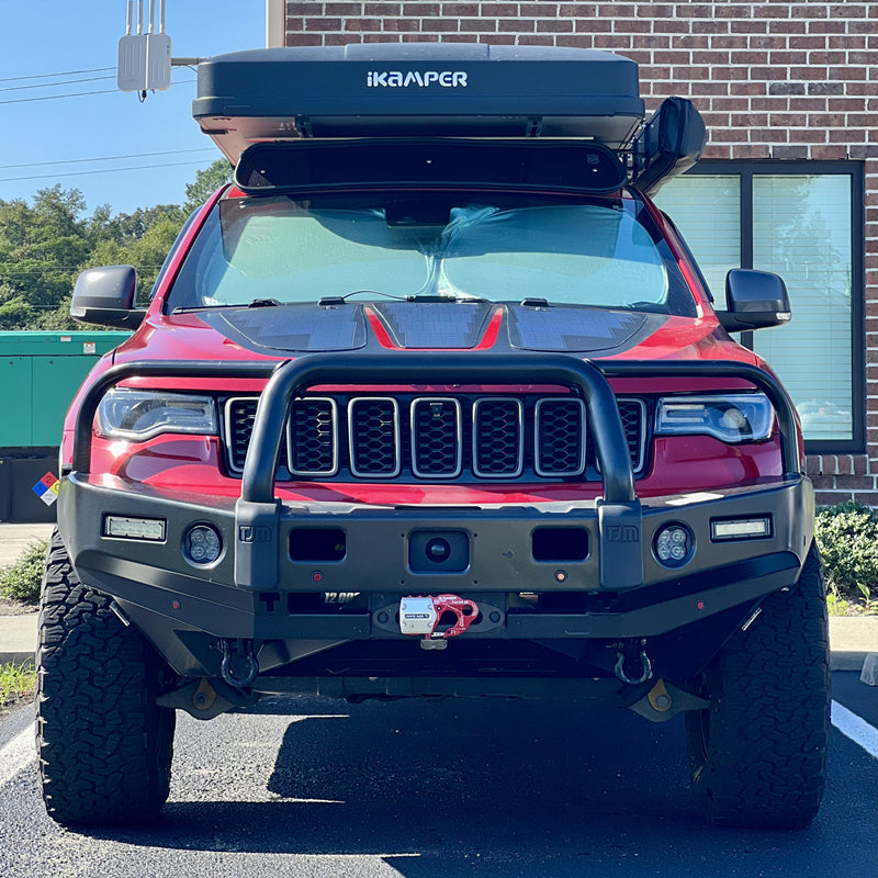 Load image into Gallery viewer, Jeep Grand Cherokee WK2 (2011-2021) Lensun 120W Hood Flexible Solar Panel