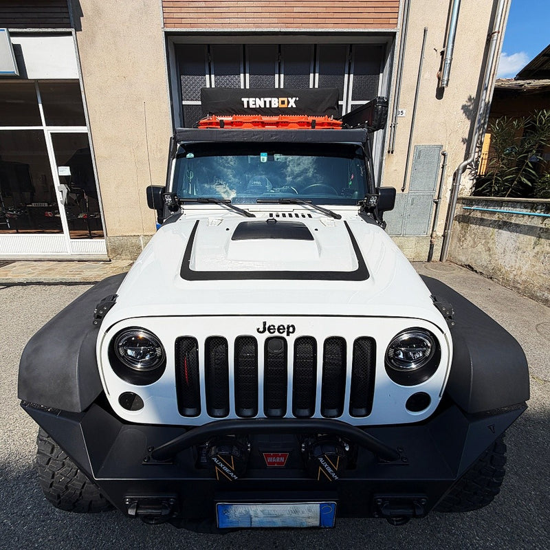 تحميل الصورة إلى عارض المعرض، Jeep_Wrangler_JK_AEV_Lensun_20W_12V_Hood_Flexible_Solar_Panel
