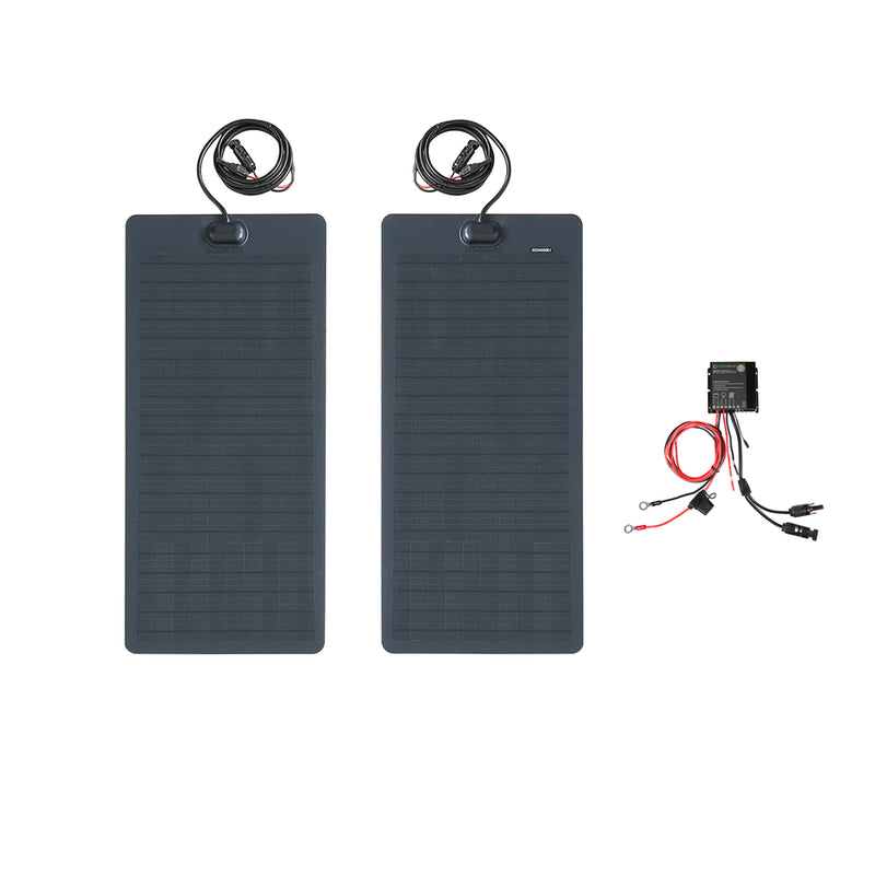 Load image into Gallery viewer, Toyota Land Cruiser 75 Series HZJ75 Lensun 70W Bonnet Solar Panel