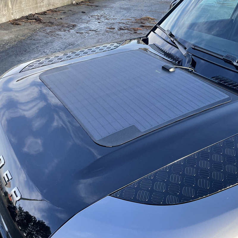 Load image into Gallery viewer, Land Rover Defender (2020-present) Lensun 90W Hood Bonnet Flexible Solar Panel
