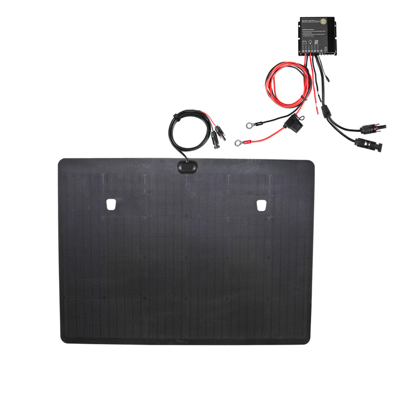 Load image into Gallery viewer, Land Rover Discovery LR3/LR4 Lensun 110W Hood/Bonnet Flexible Solar Panel