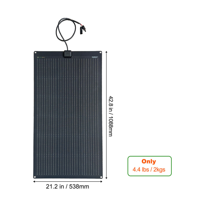 Load image into Gallery viewer, Lensun-100W-12V-Flexible_Solar-Panel-Bendable-up-to-250_-2