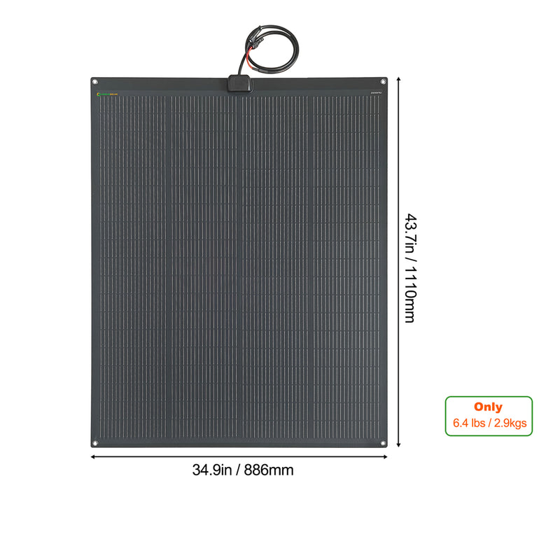 Load image into Gallery viewer, Lensun 200W Flexible Solar Panel, Advanced N-type solar cells 25% efficiency
