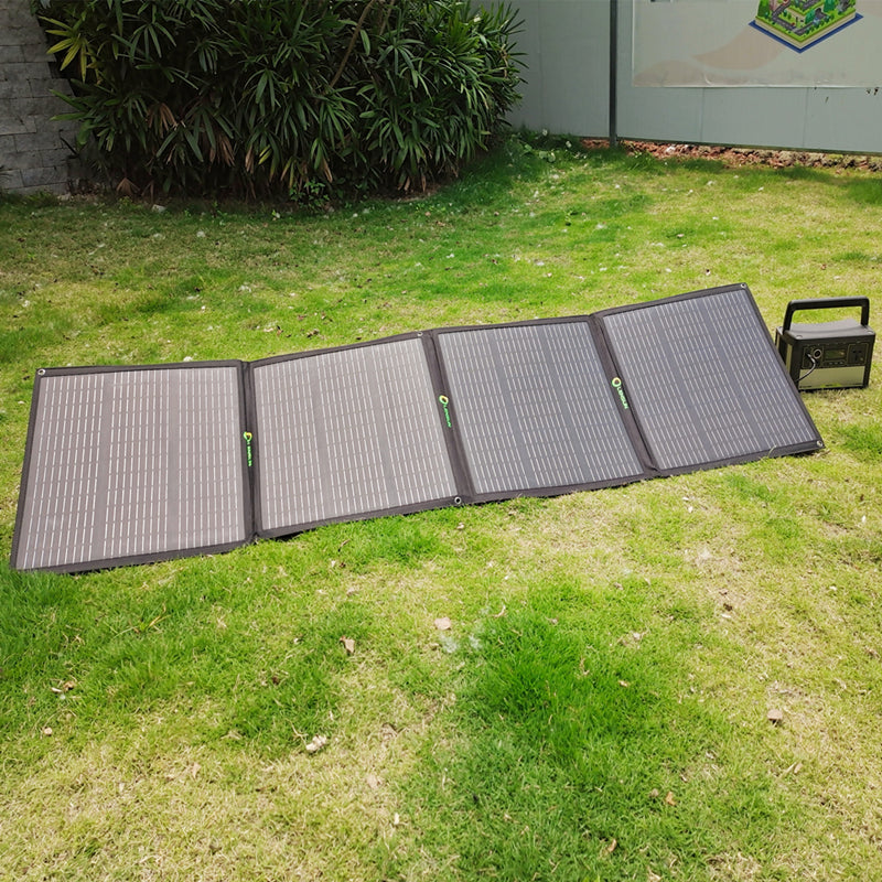 Load image into Gallery viewer, Lensun 200W Folding Solar Panel for Power Station 12V Battery
