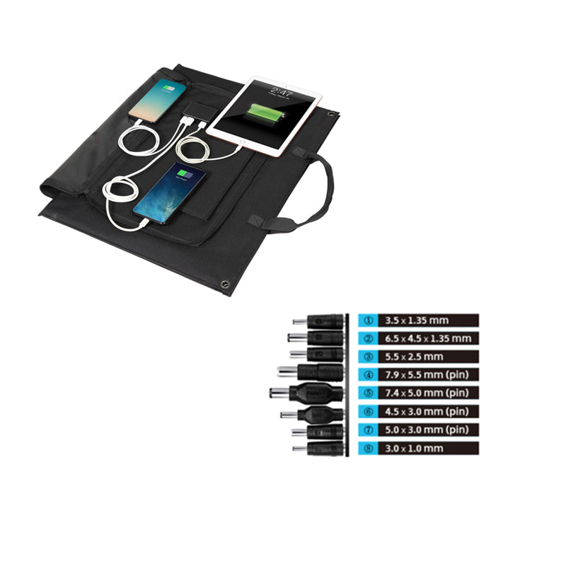 Load image into Gallery viewer, Lensun 70W Foldable Solar Panel for Battery Power Station