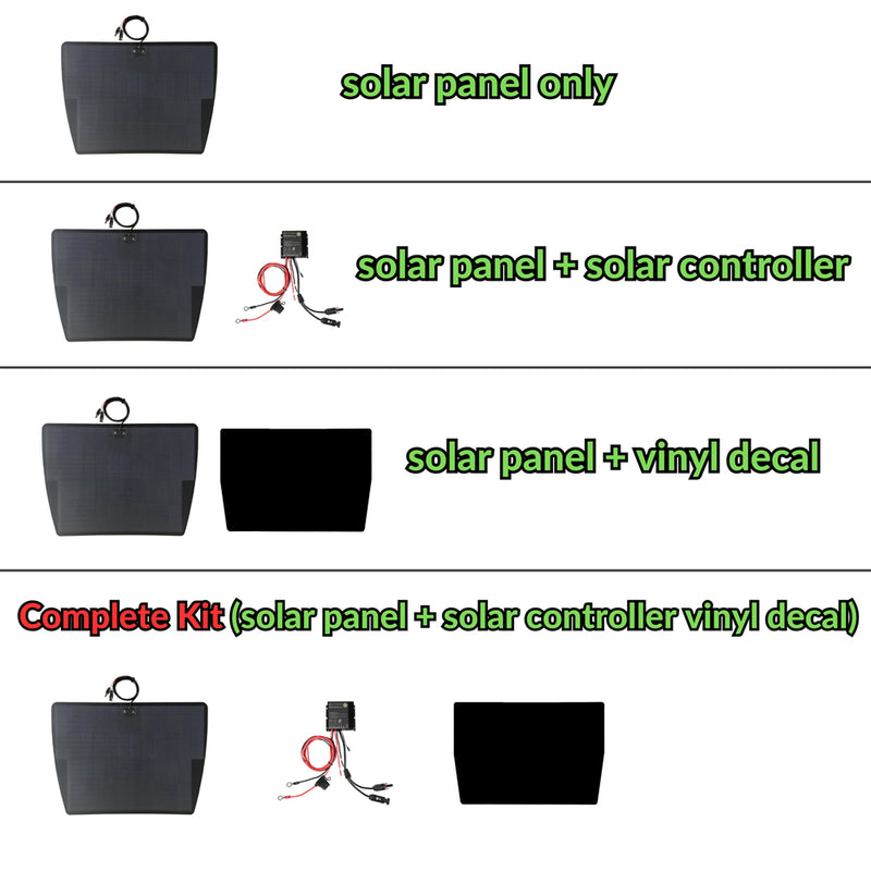 تحميل الصورة إلى عارض المعرض، لوحة شمسية مرنة Lensun 75W لغطاء/غطاء محرك مرسيدس بنز X-Class (2017-2020)