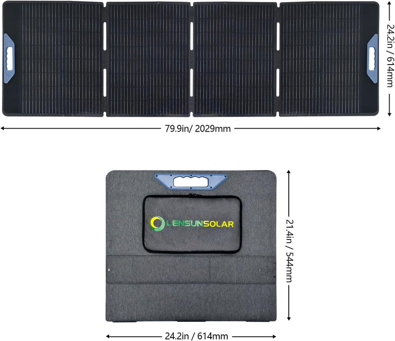 Load image into Gallery viewer, LensunSolar_200W_Waterproof_Foldable_Solar_Panel_1