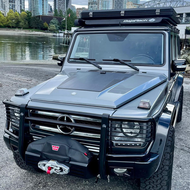 تحميل الصورة إلى عارض المعرض، Mercedes-Benz G-Wagen Lensun 85W 12V Hood/Bonnet Flexible Solar Panel