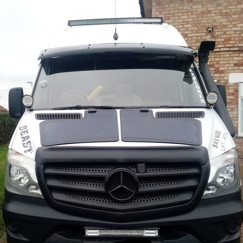 تحميل الصورة إلى عارض المعرض، Mercedes-Benz Sprinter 2nd Gen(2006-2018) Lensun 80W Hood/Bonnet Solar Panel