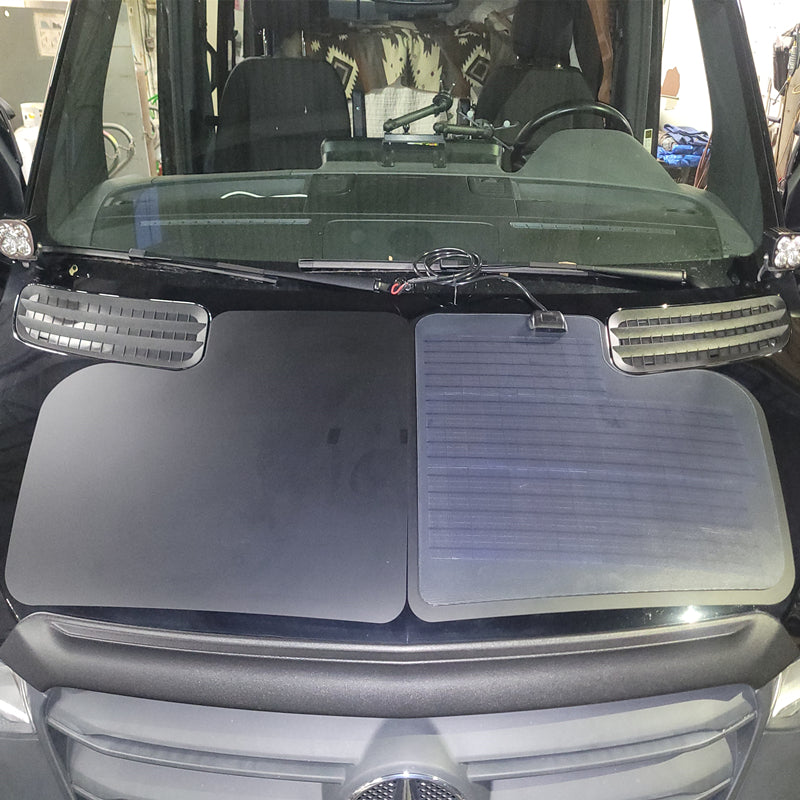 تحميل الصورة إلى عارض المعرض، Mercedes-Benz Sprinter 3rd Gen(2019-present) Lensun 90W Hood/Bonnet Flexible Solar Panel