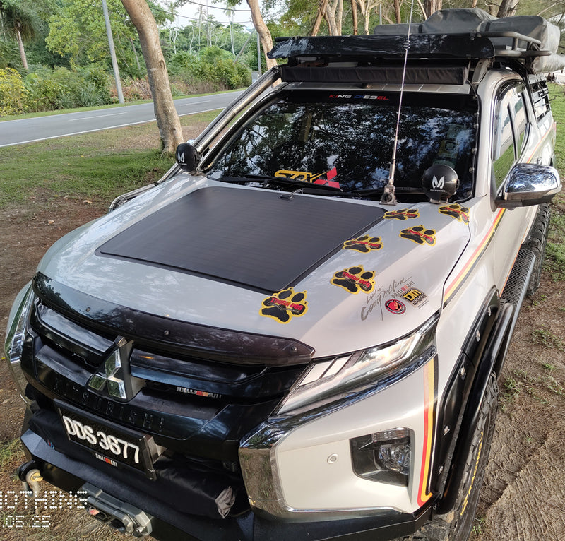 Load image into Gallery viewer, Mitsubishi Triton L200 (2015-2025) Lensun 90W Hood/Bonnet Solar Panel
