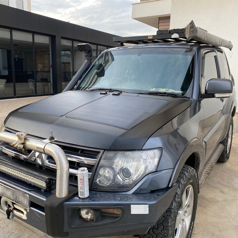 Load image into Gallery viewer, Mitsubishi Pajero(Montero, Shogun) Lensun 140W Hood/Bonnet Flexible Solar Panel