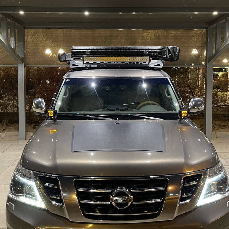 Load image into Gallery viewer, Nissan Patrol Y62 (2010-2019) Lensun 90W Hood Flexible Solar Panel