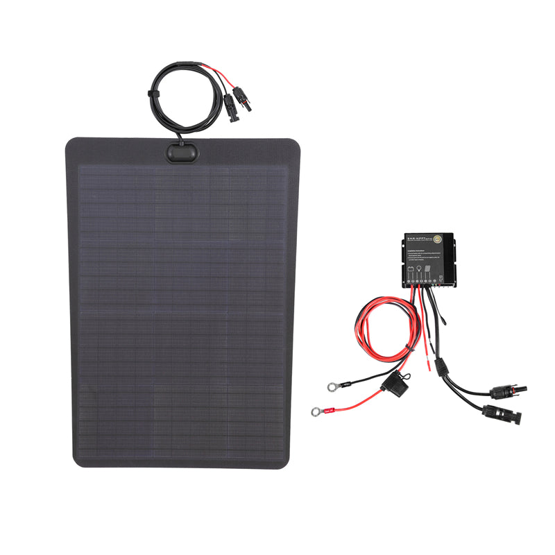 تحميل الصورة إلى عارض المعرض، Nissan Armada 2nd Gen (2021-Present) Lensun 60W Hood Flexible Solar Panel