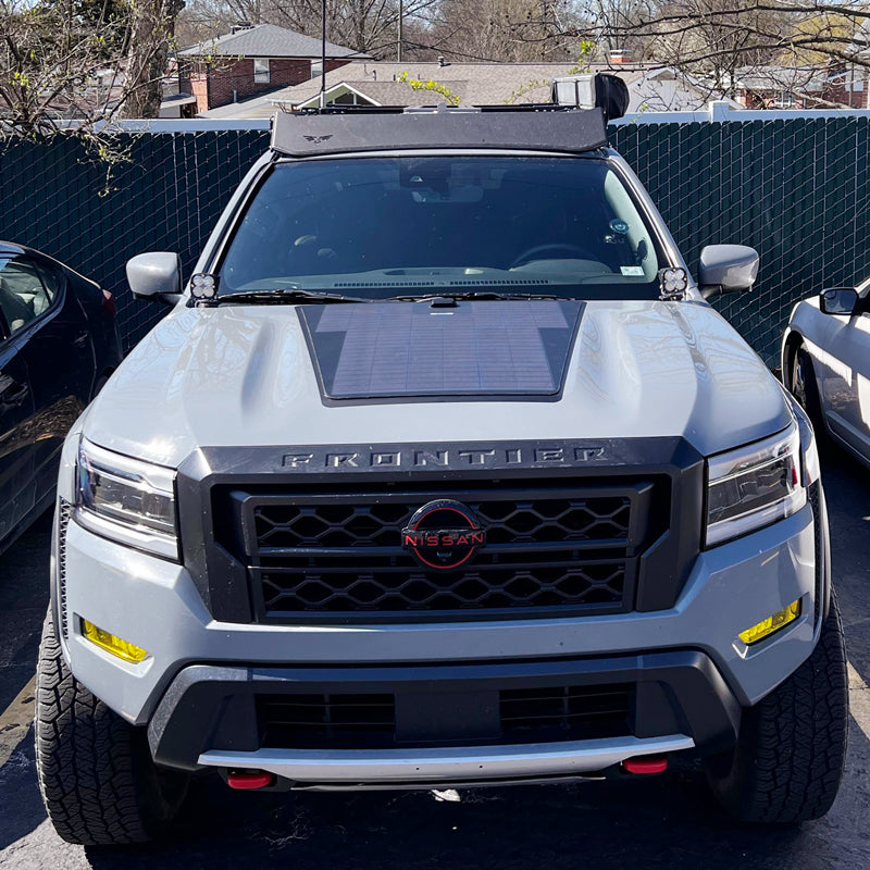تحميل الصورة إلى عارض المعرض، Nissan Frontier (2022-Present) Lensun 85W Hood Flexible Solar Panel-1