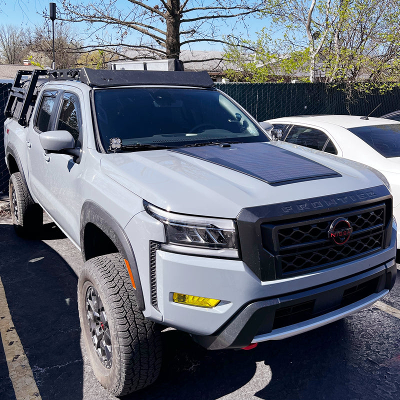 تحميل الصورة إلى عارض المعرض، Nissan Frontier (2022-Present) Lensun 85W Hood Flexible Solar Panel-2