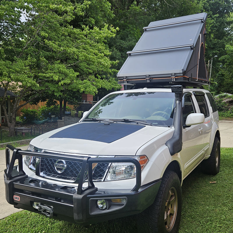 Load image into Gallery viewer, Nissan Pathfinder 3rd Gen (2004-2011) Lensun 100W Hood Flexible Solar Panel-1