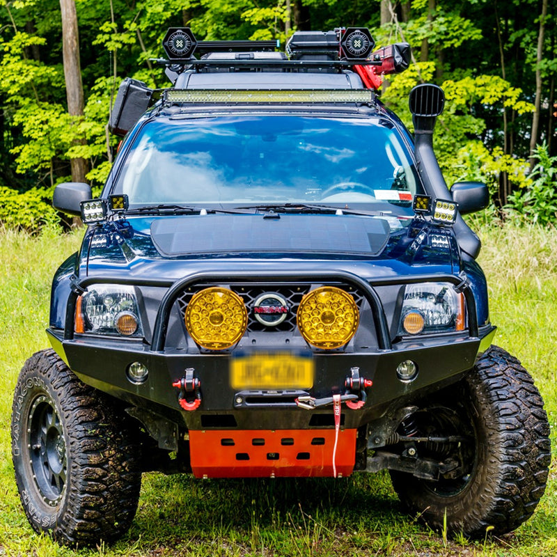 تحميل الصورة إلى عارض المعرض، Nissan Xterra 1st/2nd Gen Lensun 100W 12V Hood Flexible Solar Panel-1