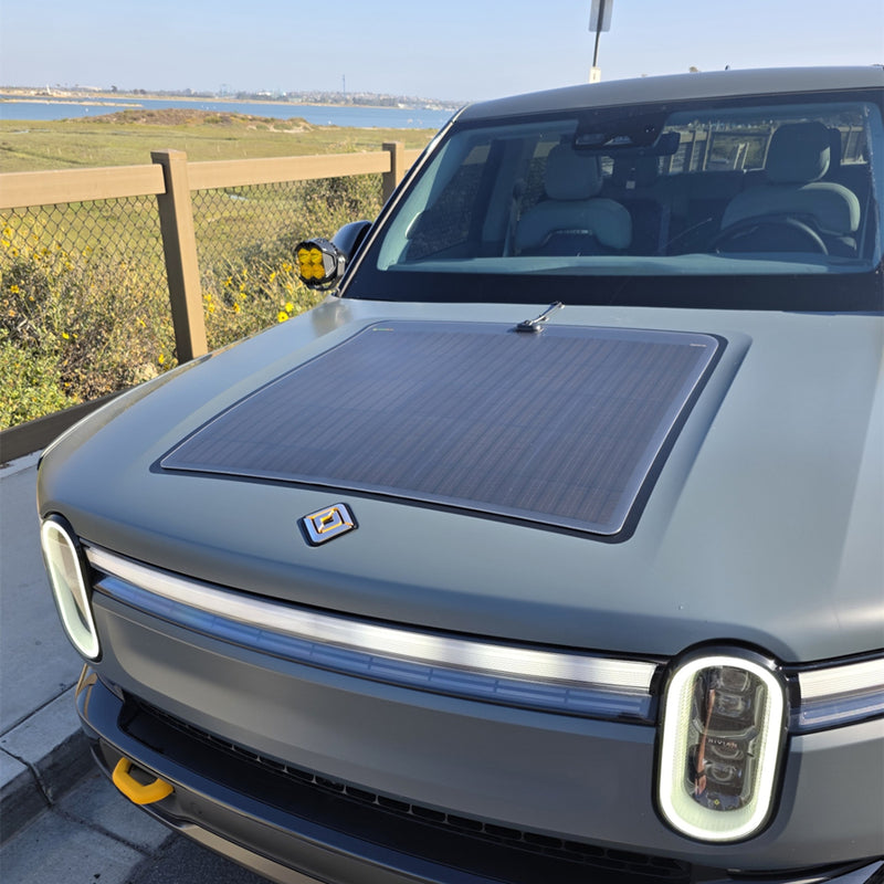 تحميل الصورة إلى عارض المعرض، لوحة شمسية مرنة من Rivian R1T Lensun بقدرة 85 واط و12 فولت