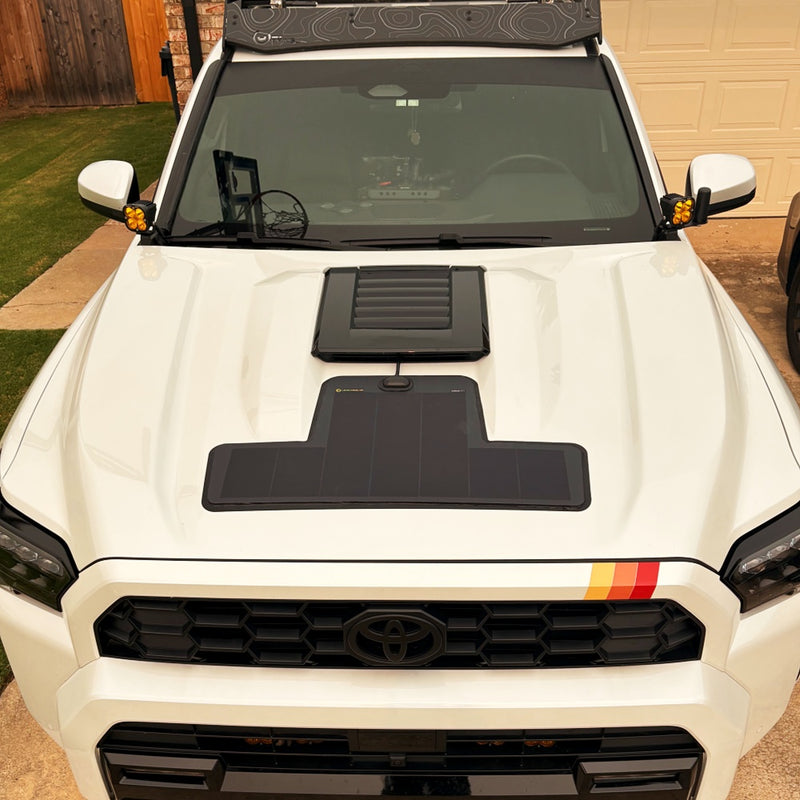Load image into Gallery viewer, Toyota-4Runner-Lensun-35W-Hood-Solar-Panel-1