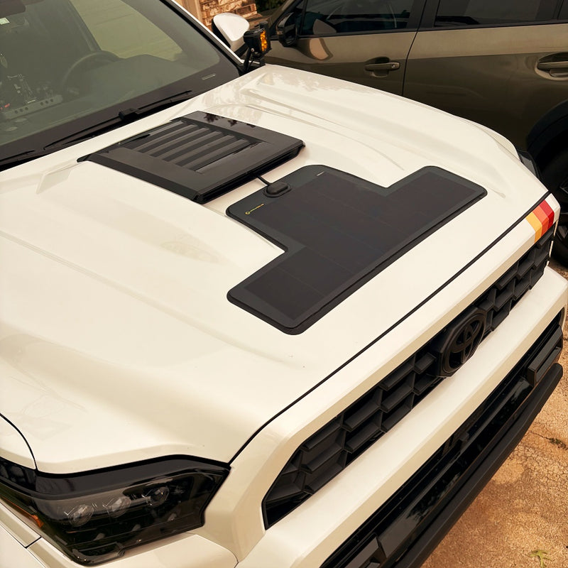 Load image into Gallery viewer, Toyota-4Runner-Lensun-35W-Hood-Solar-Panel-2