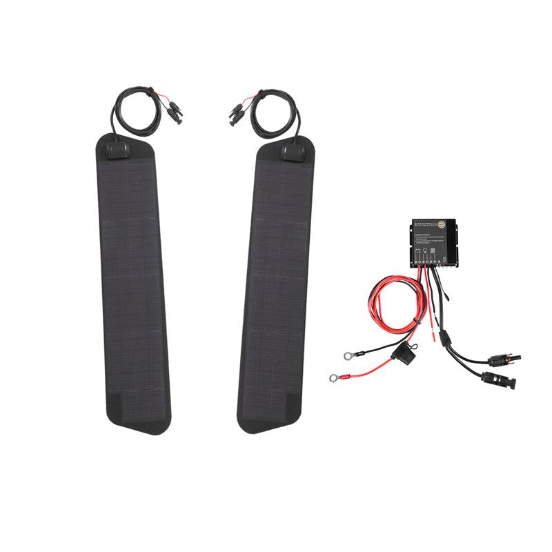 Load image into Gallery viewer, Toyota 4Runner 3rd Gen (1995-2002) with Scoop Lensun 50W Hood Flexible Solar Panel