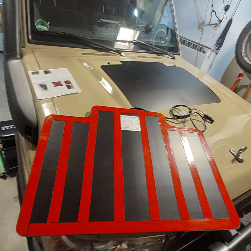 Load image into Gallery viewer, Toyota Land Cruiser 70 Series GRJ78 Lensun 60W Bonnet Solar Panel