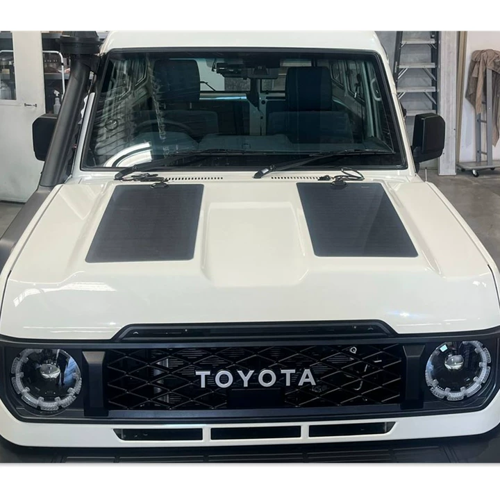 Toyota Land cruiser 79 Series GDJ Lensun 90W Bonnet Solar Panel