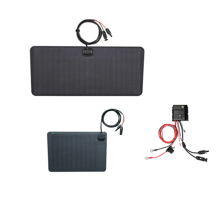 Load image into Gallery viewer, Toyota-Tacoma-TRD-Off-Road-Lensun-46W-Hood-Solar-Panel-1