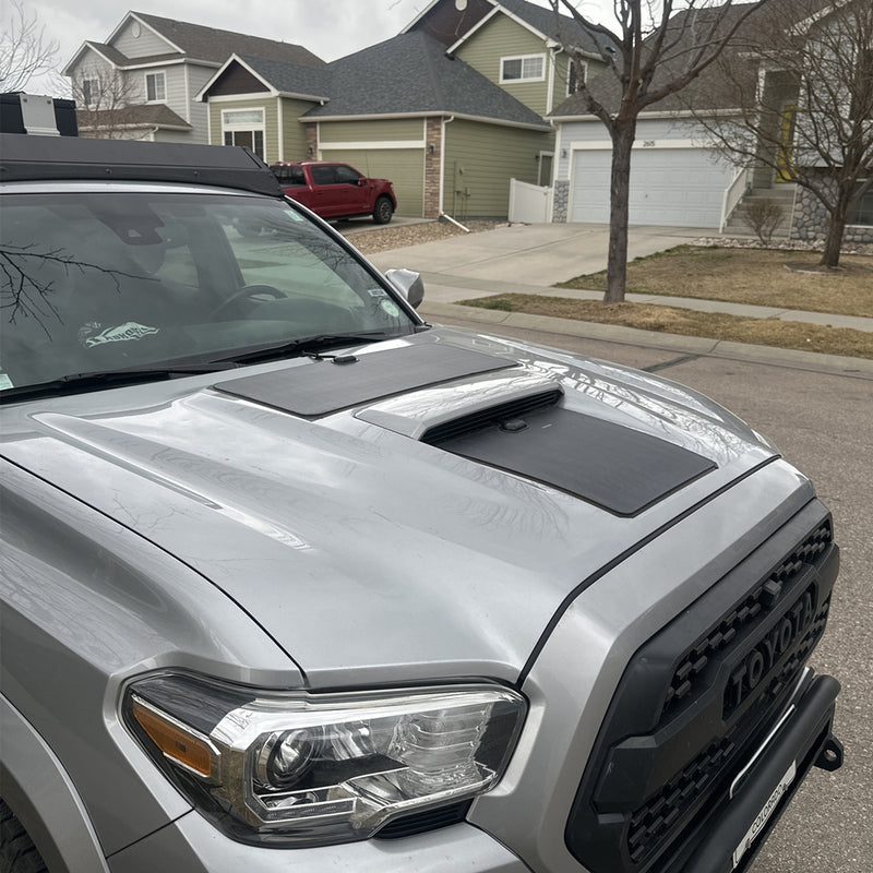 تحميل الصورة إلى عارض المعرض، تويوتا تاكوما سبورت الجيل الثالث (2016 حتى الآن) غطاء محرك السيارة Lensun 50W لوحة شمسية مرنة