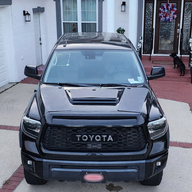 Toyota Tundra TRD Pro with Scoop 2nd Gen Lensun 90W Hood Solar