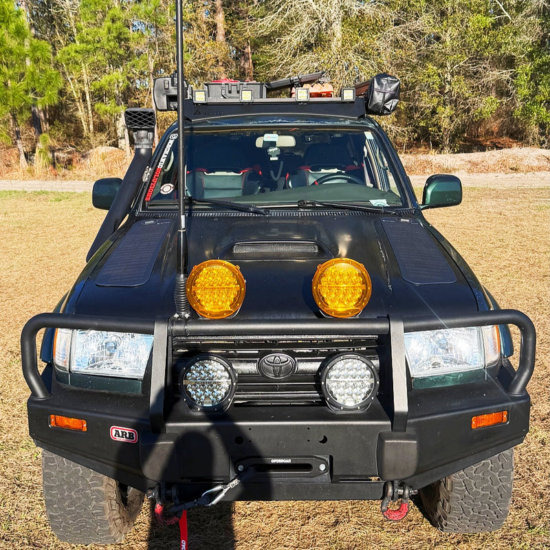تحميل الصورة إلى عارض المعرض، Toyota_4Runner_with_Scoop_Lensun_50W_Hood_Flexible_Solar_Panel-1